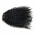 Clip In Human Hair Extensions Afro Kinky Curly 100% Human Hair Natural Black 3B 3C Curly Hair Brazilian
